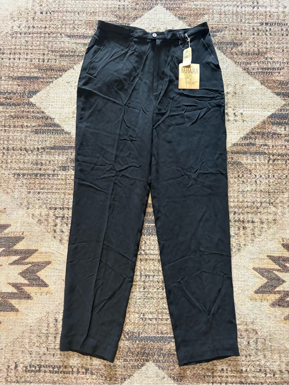 Tommy Bahama NWT Women’s 100% Silk Cayman Classic Pants Black Size 12